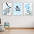 Σετ 3 Birthstory Poster "Elephant"